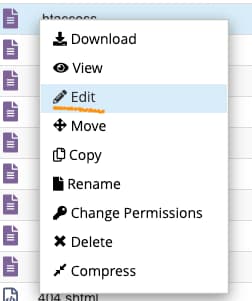 cpanel-edit-htaccess